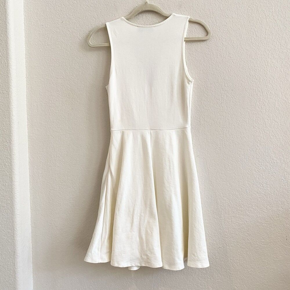 Lulus White Ivory Bon Appetit Skater Mini Dress Women's Lined Size S - Picture 11 of 11